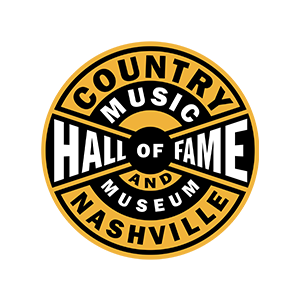 Logo of the Country Music Hall of Fame and Museum in Nashville on a white background